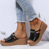 New Arrivals Casual Sandals Wedge Slippers Fashion Open Toe Women's Plus Size Shoes