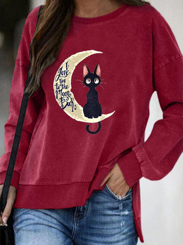 Cat Long Sleeved Sweatshirt