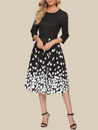 Retro Black Polka Dot Dress