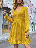 Puff Sleeve Waist Dress