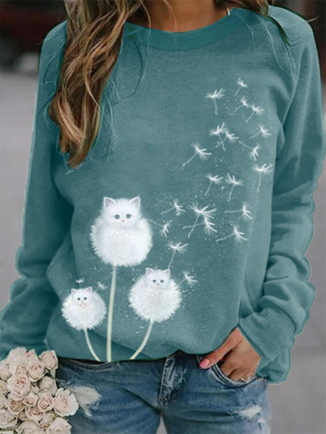 Dandelion Print Sweatshirt