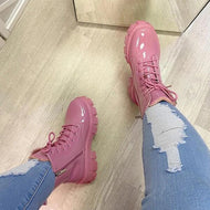 Fashion Zip Closure Chunky Sole Boots