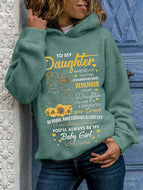 Letter Printed Hooded Sweatshirts