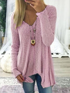 Sweater Knit Pullover Casual Long Sleeve Loose