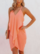 New Lace Up Sexy Backless Beach Casual Elegant Design Camisole Jumpsuit