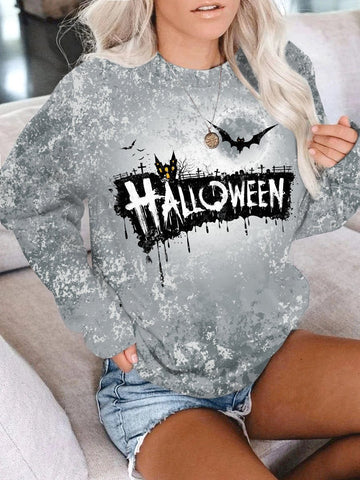 Women's Text Bat Sweatshirt Pullover