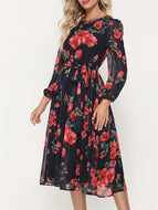 Bohemian Print Big Swing Dress