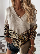 Contrasting Casual Sweater