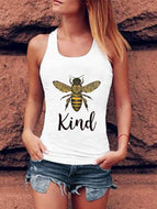 Printed Kind Friendly Bee Ladies Vest