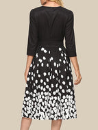 Retro Black Polka Dot Dress