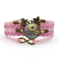 You Are My Sunshine Butterfly Bracelet