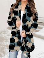 Halloween Elements Long Sleeve Knit Cardigan Top