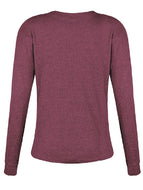 Autumn/winter Solid Color Button Long-sleeved Casual Top