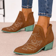 Ethnic Style Embroidered Martin Boots