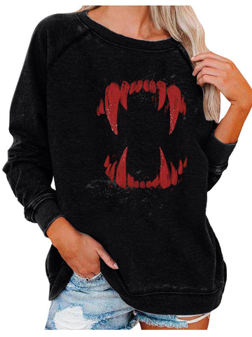 Women's Sweatshirts Tooth Sweatshirt