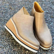 Women Round Toe Boots Platform Shoes