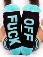 Funny Letter Printed Casual Cotton Socks