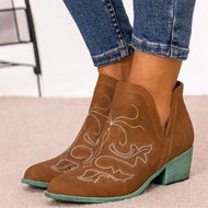 Ethnic Style Embroidered Martin Boots