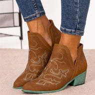 Ethnic Style Embroidered Martin Boots