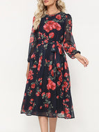 Bohemian Print Big Swing Dress