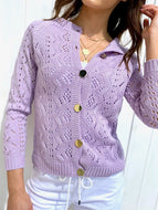 Women's Casual Knitted Cardigan In Solid Colors