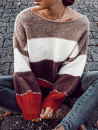 Contrasting Base Pullover Sweater