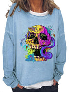 Ladies Skull Sweatshirt