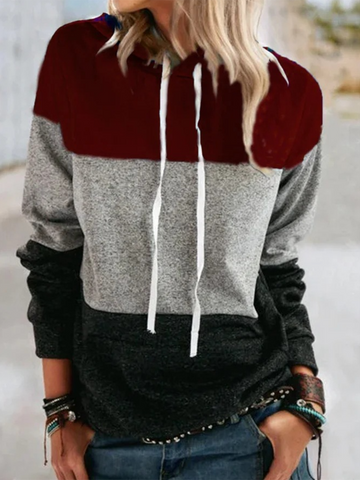 Contrast Hooded Sweatshirt