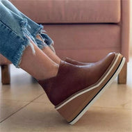 Women Round Toe Boots Platform Shoes