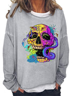 Ladies Skull Sweatshirt