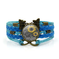 You Are My Sunshine Butterfly Bracelet