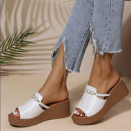 New Arrivals Casual Sandals Wedge Slippers Fashion Open Toe Women's Plus Size Shoes