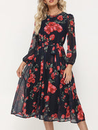 Bohemian Print Big Swing Dress