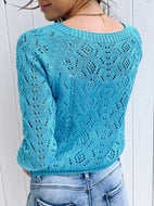 Women's Casual Knitted Cardigan In Solid Colors