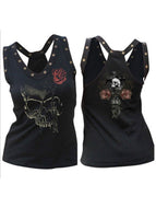 Skull print casual camisole