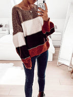 Contrasting Base Pullover Sweater